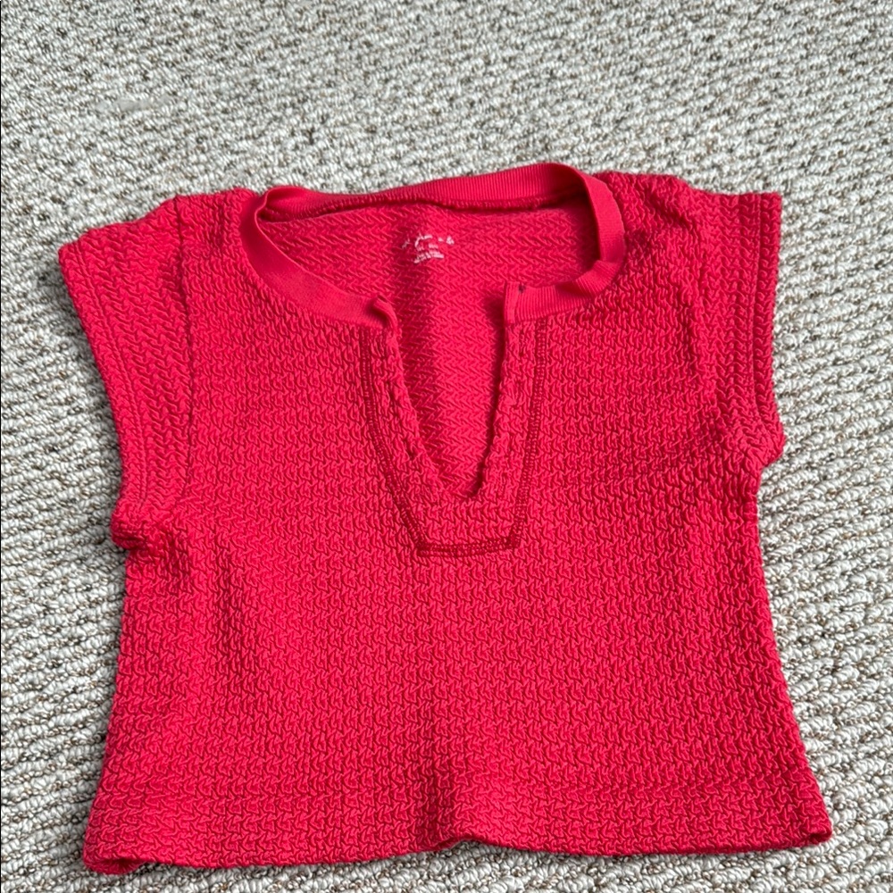 Urban Outfitters Red Knit Top